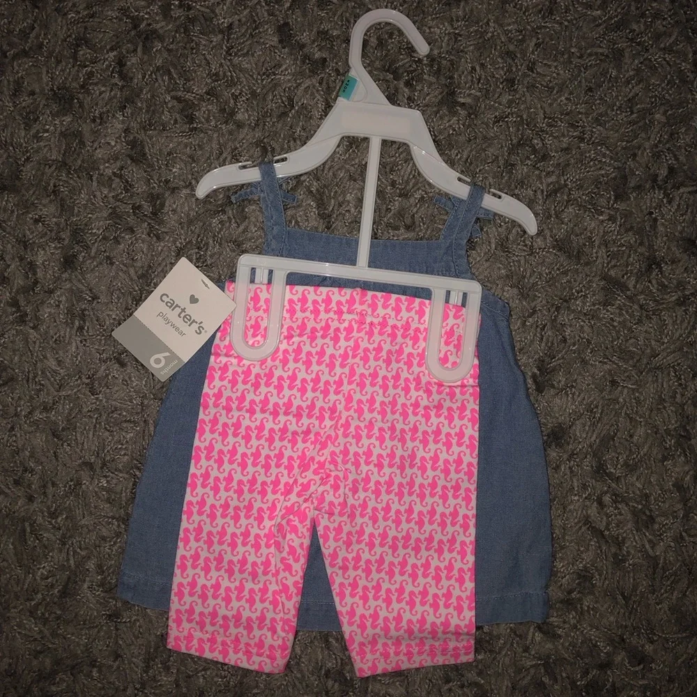 Carter’s Seahorse Outfit, 6 Months, New With Tags